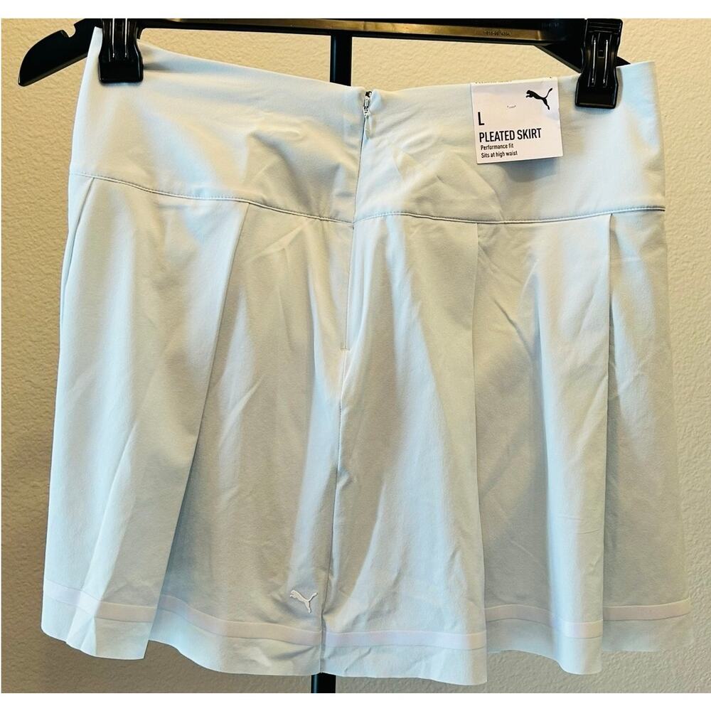 PUMA Golf Skort Pleated Performance Built-In Shorts Sage Green Large NWT 15" - Picture 5 of 16